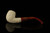Carved Bent Billiard Block Meerschaum Pipe with pouch M4805