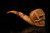 srv - Skull Block Meerschaum Pipe with fitted case M4809