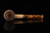srv - Rusticated Acorn Straight Block Meerschaum Pipe with fitted case M4811