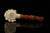 srv - Big Chief Skull Block Meerschaum Pipe with fitted case M4818