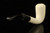 srv - Chimney Block Meerschaum Pipe by Kenan with fitted case M4833