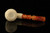 srv - Carved Calabash Block Meerschaum Pipe with fitted case M4835