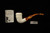 Topkapi Block Meerschaum Pipe with pouch M4852