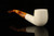 Bent Billiard Block Meerschaum Pipe with pouch M4857