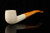 Bent Billiard Block Meerschaum Pipe with pouch M4857