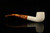 Bent Billiard Block Meerschaum Pipe with pouch M4857