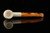 Bent Billiard Block Meerschaum Pipe with pouch M4857