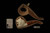 srv - Lion Block Meerschaum Pipe with fitted case M4858