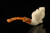 srv - Owl Block Meerschaum Pipe with fitted case M4859