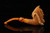 srv - Grim Reaper & Snake Block Meerschaum Pipe with fitted case M4862