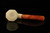 srv - Lattice Octagon Block Meerschaum Pipe with fitted case M4865