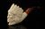 srv - Big Chief Skull Block Meerschaum Pipe with fitted case M4867