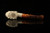 srv - Big Chief Skull Block Meerschaum Pipe with fitted case M4867