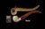 srv - Rhodessian Churchwarden Block Meerschaum Pipe with fitted case M4876