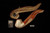 srv - Eagle's Claw Churchwarden Dual Stem Meerschaum Pipe with case M4877