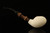 IMP Meerschaum Pipe - Pebble Beach - Hand Carved with fitted case i2768