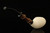 IMP Meerschaum Pipe - Pebble Beach - Hand Carved with fitted case i2768
