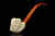srv - Skull in Claw Churchwarden Dual Stem Meerschaum Pipe with case M4878