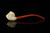 srv - Skull in Claw Churchwarden Dual Stem Meerschaum Pipe with case M4878