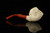 srv - Skull in Claw Churchwarden Dual Stem Meerschaum Pipe with case M4878