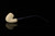 srv - Eagle Relief Carved Churchwarden Dual Stem Meerschaum Pipe with case M4880