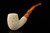 srv - Eagle Relief Carved Churchwarden Dual Stem Meerschaum Pipe with case M4880