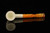 srv - Lattice Dublin Straight Block Meerschaum Pipe with fitted case M4890