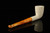 srv - Lattice Dublin Straight Block Meerschaum Pipe with fitted case M4890