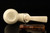 IMP Meerschaum Pipe - Jumbo Apple - Dual Stem RC Reverse Calabash with pocket case i2774