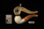 srv - Apple Block Meerschaum Pipe with fitted case M4904
