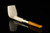 srv Premium - Pencil Shank Billiard Pocket Pipe Block Meerschaum Pipe with pocket case M4906