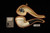 srv Premium - Calabash Block Meerschaum Pipe with fitted case M4909