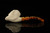 Bearded Skull Block Meerschaum Pipe with pouch M4920