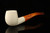 Bent Billiard Block Meerschaum Pipe with pouch M4925