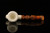 srv - Heel Sitter Block Meerschaum Pipe with fitted case M4929