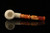 srv - Carved Apple Block Meerschaum Pipe with fitted case M4930
