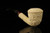 srv - Carved Dublin Block Meerschaum Pipe by Emin Brothers with fitted case M4931