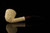 srv - Carved Dublin Block Meerschaum Pipe by Emin Brothers with fitted case M4931