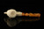 srv - Skull in Claw Block Meerschaum Pipe with fitted case M4934