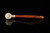 srv - Apple Churchwarden Block Meerschaum Pipe with fitted case M4943