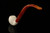 srv - Apple Churchwarden Block Meerschaum Pipe with fitted case M4943