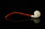 srv - Apple Churchwarden Block Meerschaum Pipe with fitted case M4943