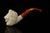 srv - Lion Churchwarden Dual Stem Meerschaum Pipe with case M4948