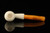srv - Apple Churchwarden Dual Stem Meerschaum Pipe with case M4950