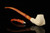 srv - Eagle's Claw Churchwarden Dual Stem Meerschaum Pipe with case M4951