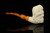 Beared Skull Block Meerschaum Pipe with pouch M4953