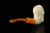 Beared Skull Block Meerschaum Pipe with pouch M4953