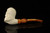 Beared Skull Block Meerschaum Pipe with pouch M4953