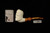 Beared Skull Block Meerschaum Pipe with pouch M4953
