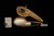 srv Premium - Lattice Bulldog 9mm. Filter Block Meerschaum Pipe with fitted case M4965